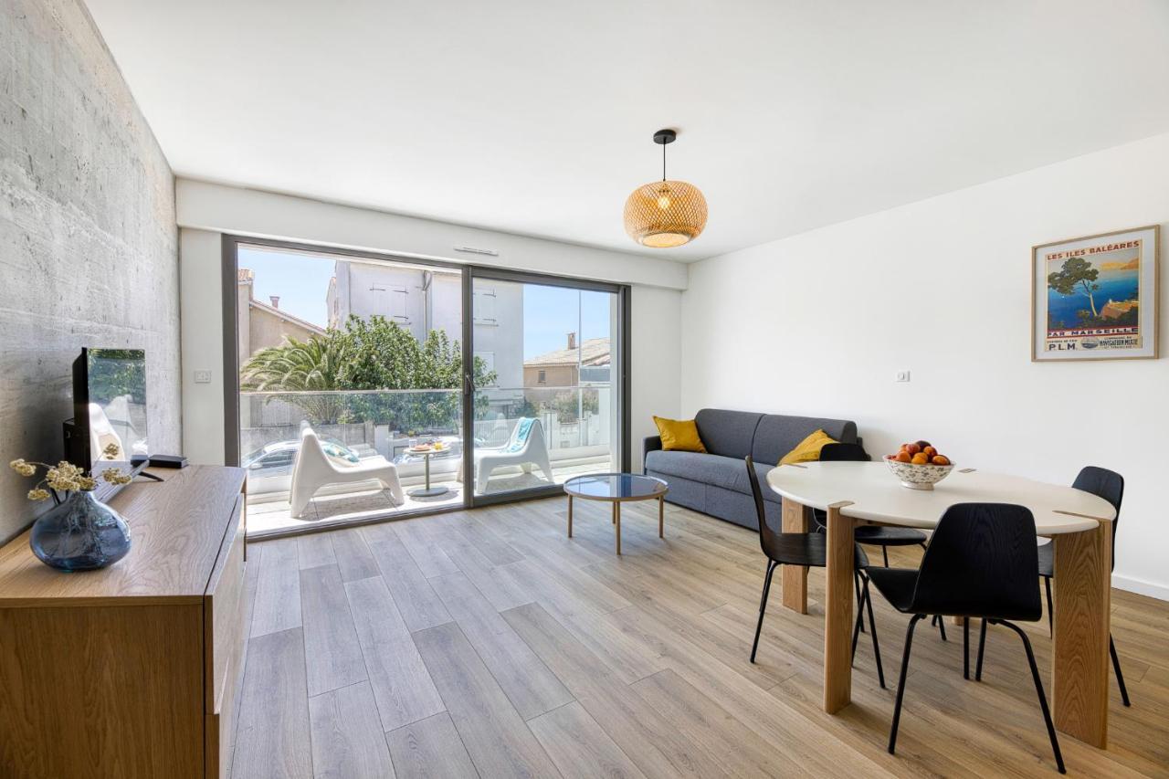 South-Of-France T2 Neuf Haut De Gamme, Climatise, Parking Gratuit, 2Eme Ligne Balcon Carnon-Plage Eksteriør bilde