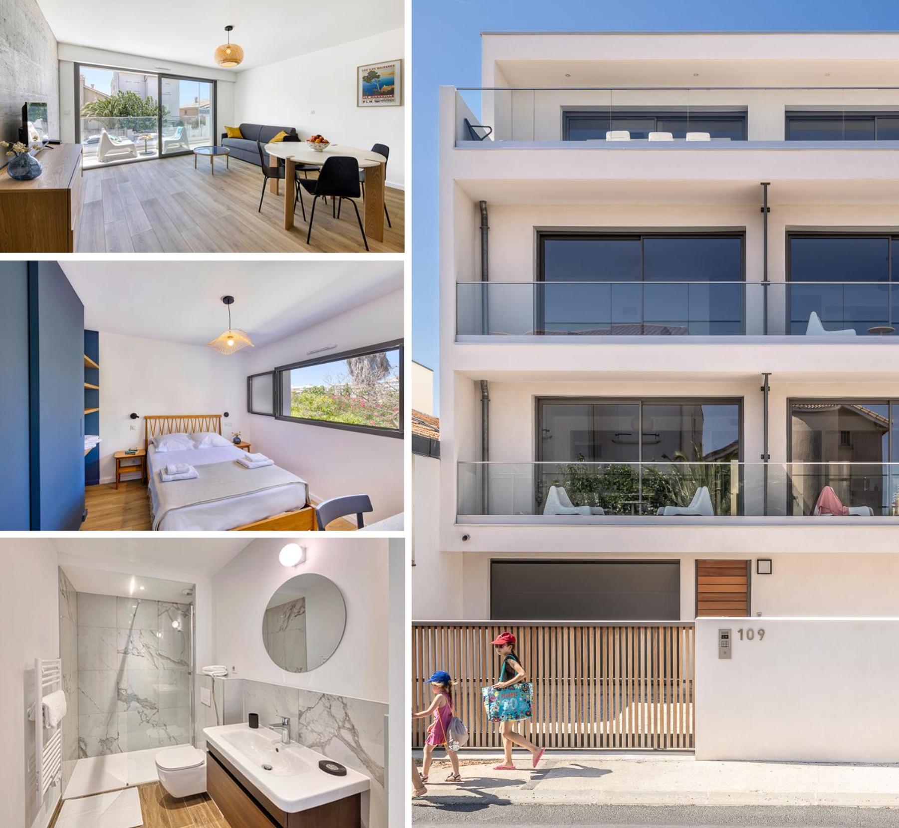 South-Of-France T2 Neuf Haut De Gamme, Climatise, Parking Gratuit, 2Eme Ligne Balcon Carnon-Plage Eksteriør bilde